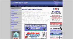 Desktop Screenshot of ericsmedicalsupply.com